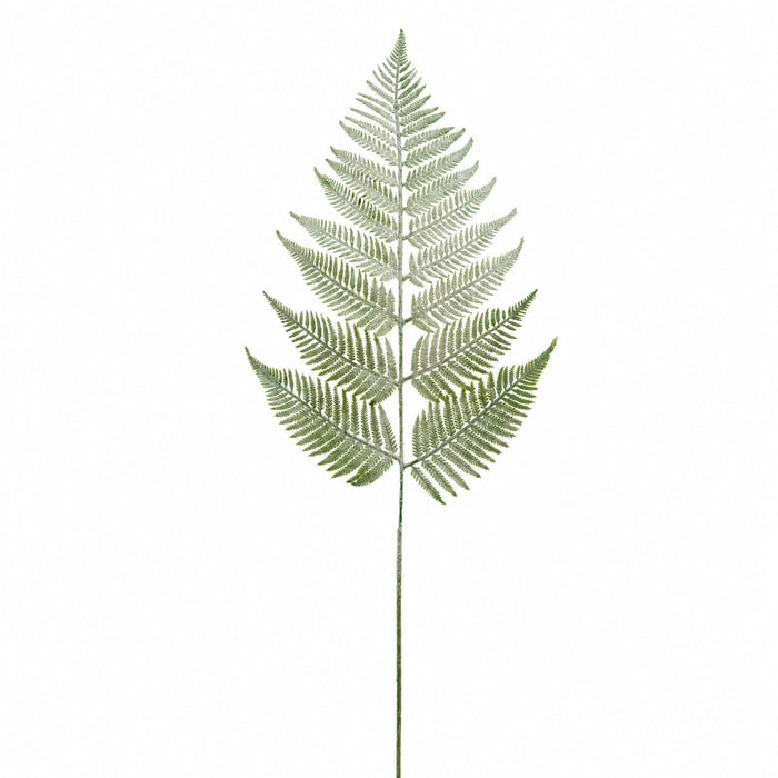 38" Glittered Fern Artificial Stem -Green (Pack of 12) - XIS018-GR