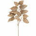 29" Glittered Hydrangea Leaf Artificial Stem -Beige (Pack of 12) - XIS021-BE