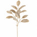 29" Glittered Magnolia Leaf Artificial Stem -Beige (Pack of 12) - XIS022-BE