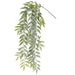 35" Hanging Frosted Nandina Leaf Artificial Stem -Green (Pack of 12) - XIS024-GR