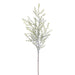 42" Flocked Artificial Ruscus Leaf Stem -Green (Pack of 6) - XIS027-GR