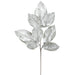 32" Iced Artificial Magnolia Leaf Stem -Green/Ice (Pack of 12) - XIS038-GR/IC