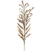 42" Glittered Artificial Fern Leaf Stem -Green (Pack of 12) - XIS210-GR