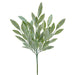 15.75" Glittered Artificial Eucalyptus Leaf Stem -Green/Silver (pack of 12) - XIS248-GR/SI
