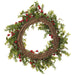 22" Artificial Garden Boxwood & Berry Wreath -Green/Red (Pack of 2) - XIW001-GR/RE