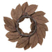 22" Iced Artificial Magnolia Leaf Wreath -Green/Ice (Pack of 2) - XIW039-GR/IC