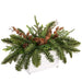 10"Hx20"W Pine & Pinecone Artificial Arrangement w/Wood Planter -Green/Brown (Pack of 4) - XLF076-GR/BR