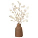 25" Artificial Silver Dollar Arrangement w/Ceramic Pot -White (Pack of 2) - XLF390-WH