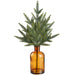 20.5" Pine Artificial Arrangement w/Glass Vase -Green (Pack of 4) - XLF600-GR