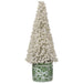 14" Artificial Pearl Cone-Shaped Topiary w/Ceramic Vase -Pearl (Pack of 4) - XLR103-PEA