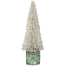 25.5" Artificial Pearl Cone-Shaped Topiary w/Ceramic Vase -Pearl (Pack of 2) - XLR104-PEA