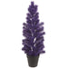 23" Glittered Pine Artificial Tree w/Plastic Pot -Purple (Pack of 4) - XLT259-PU