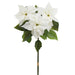 32" Velvet Poinsettia Artificial Flower Stem Bundle -Cream (Pack of 6) - XPB153-CR