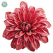 5" Artificial Dahlia Clip-On Flower -Crimson (pack of 12) - XPH235-CS