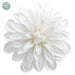 5" Artificial Dahlia Clip-On Flower -White (pack of 12) - XPH235-WH