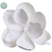 7" Velvet Magnolia Battery Operated Fiber Optic Light Artificial Clip-On Flower -White (Pack of 12) - XPH710-WH