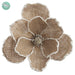 6" Glittered Artificial Magnolia Clip-On Flower -Brown (Pack of 12) - XPH729-BR