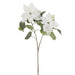 36" Poinsettia Artificial Flower Stem -White (pack of 8) - XPS111-WH