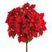 26" Poinsettia Silk Flower Stem Branch -Red (Pack of 6) - XPS492-RE