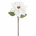 23" Velvet Poinsettia Artificial Flower Stem -White (Pack of 24) - XPS641-WH