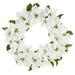 36" Poinsettia Flower Silk Wreath -Cream (Pack of 2) - XPW499-CR