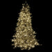 7'6"Hx62"W Tinsel LED-Lighted Artificial Christmas Tree w/Stand -Platinum - Y0T084-PM