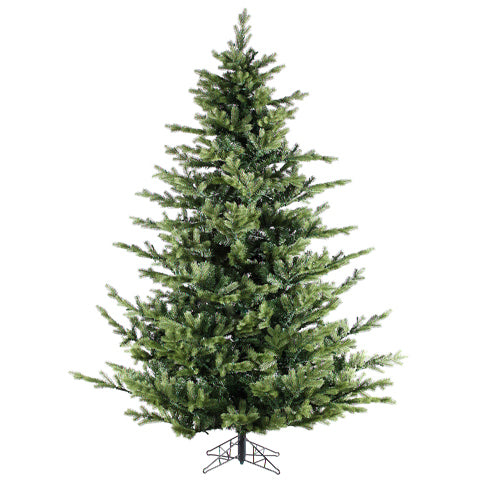 7'6"Hx69"W PE Foxtail Pine Artificial Christmas Tree, Unlit -Green