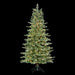 6'Hx40"W Flocked Alaska Spruce Artificial Christmas Tree, LED Pre-Lit -Green - Y5A326-GR/FS