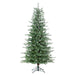 6'Hx40"W Flocked Alaska Spruce Artificial Christmas Tree, LED Pre-Lit -Green - Y5A326-GR/FS
