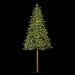 7'Hx42"W Pencil Pine Artificial Christmas Tree w/Metal Plate, LED Pre-Lit -Green - Y5P307-GR