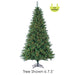 9'Hx60"W Canyon Mixed Pine LED-Lighted Artificial Christmas Tree w/Stand -Green - Y8C109-GR