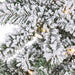 9'Hx81"W Heavy Flocked Dorset Pine Artificial Christmas Tree, LED Pre-Lit -Snow - Y8S709-SN