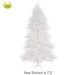 9'Hx64"W Snowed Plastic Twig LED-Lighted Artificial Christmas Tree w/Stand -White - Y8T629-WH