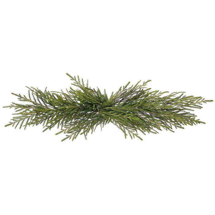 52" Wide PE Soft-Touch Artificial Cypress Mantel Swag -Green (Pack of 4) - YAN038-GR