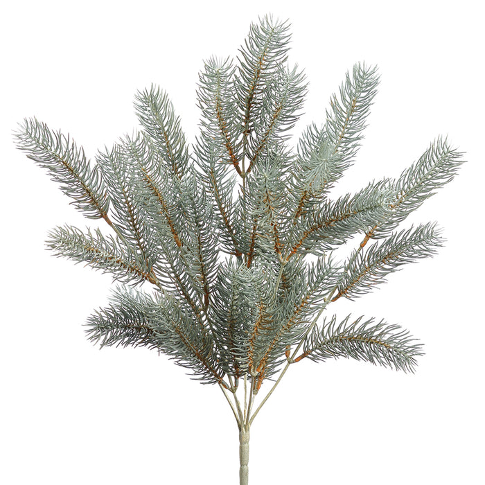 18" Artificial Round Tip Pine Plant -Frosted Green (pack of 6) - YB7718-GR/FS