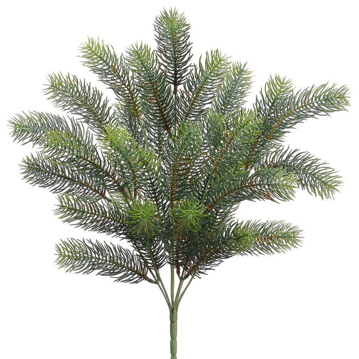 18" Artificial Round Tip Pine Plant -Green (pack of 6) - YB7718-GR