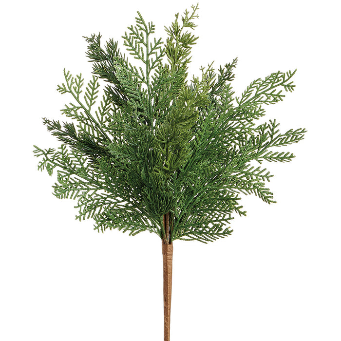 17" Mixed Artificial Cypress Plant -Green (Pack of 6) - YBC413-GR