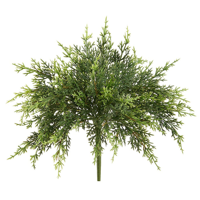 12" PE Soft-Touch Small Juniper Artificial Plant -Whe/Green (Pack of 12) - YBJ001-GR