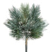 17" Needle Pine Artificial Stem Bundle -Gray/Green (Pack of 6) - YBN010-GY/GR