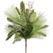 18" Mixed Long Needle Pine & Pinecone Artificial Plant -Green (Pack of 6) - YBN015-GR
