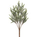15" Frosted Artificial Pine Plant -Green/White (pack of 12) - YBN166-GR/WH