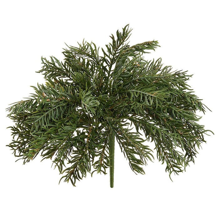 12" PE Soft-Touch Pine Artificial Plant -Green (Pack of 12) - YBP003-GR