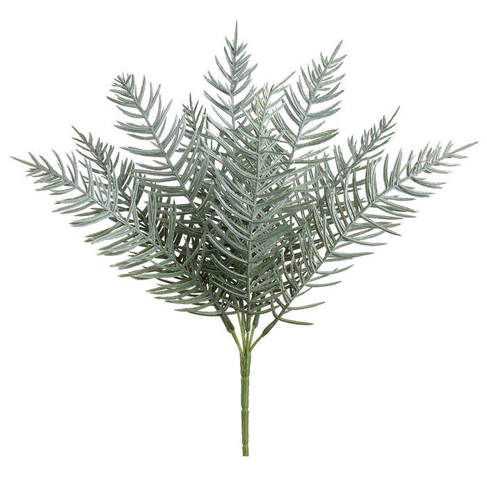 16" Artificial Pine Plant -Green/White (Pack of 12) - YBP017-GR/WH