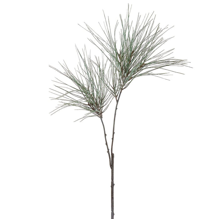 27" Long Needle Pine Artificial Stem -Gray/Green (Pack of 12) - YBP021-GY/GR