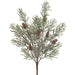 21" Frosted Pine & Pinecone Artificial Plant -Green/Brown (Pack of 6) - YBP536-GR/BR