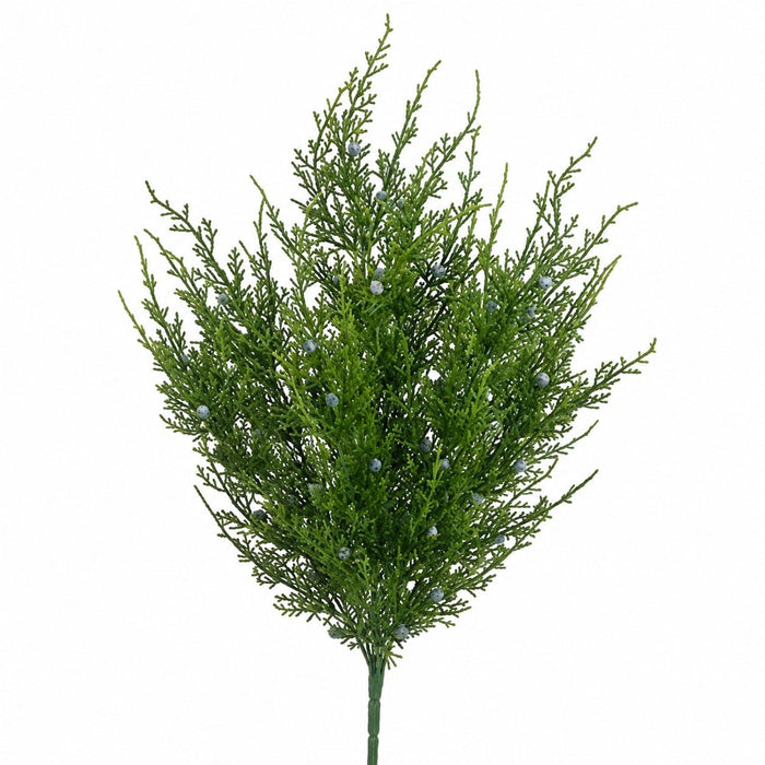 20" Artificial Juniper w/Berry Stem -Green (Pack of 12) - YBP538-GR