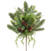 18" Mixed Pine, Cedar & Pinecone Artificial Plant -Green/Brown (Pack of 6) - YBX019-GR/BR