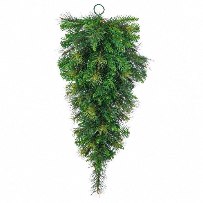 30" Artificial Canyon Pine Teardrop Swag -Green (Pack of 6) - YDC230-GR