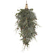 31.5" Misted Pine Artificial Hanging Teardrop Swag -Frosted Green - YDS003-GR/FS