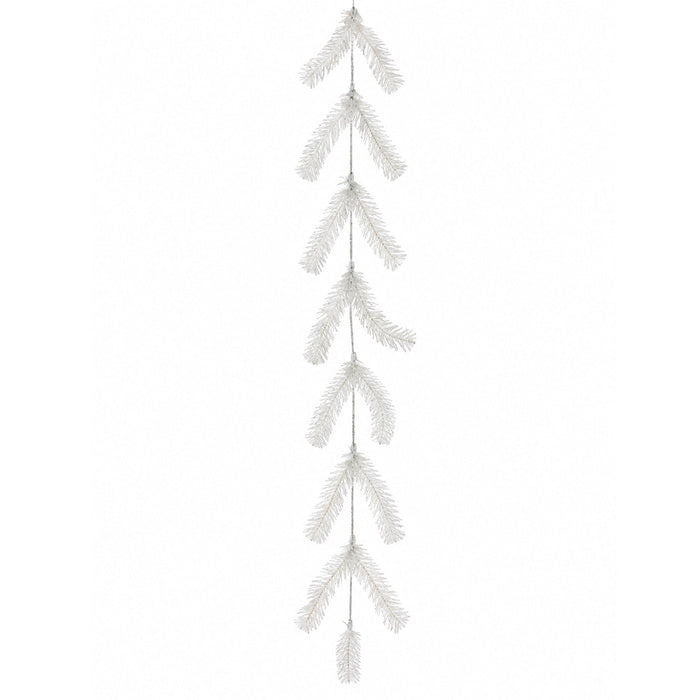 10' Pine Work Artificial Garland -White (Pack of 24) - YG2010-WH/WH
